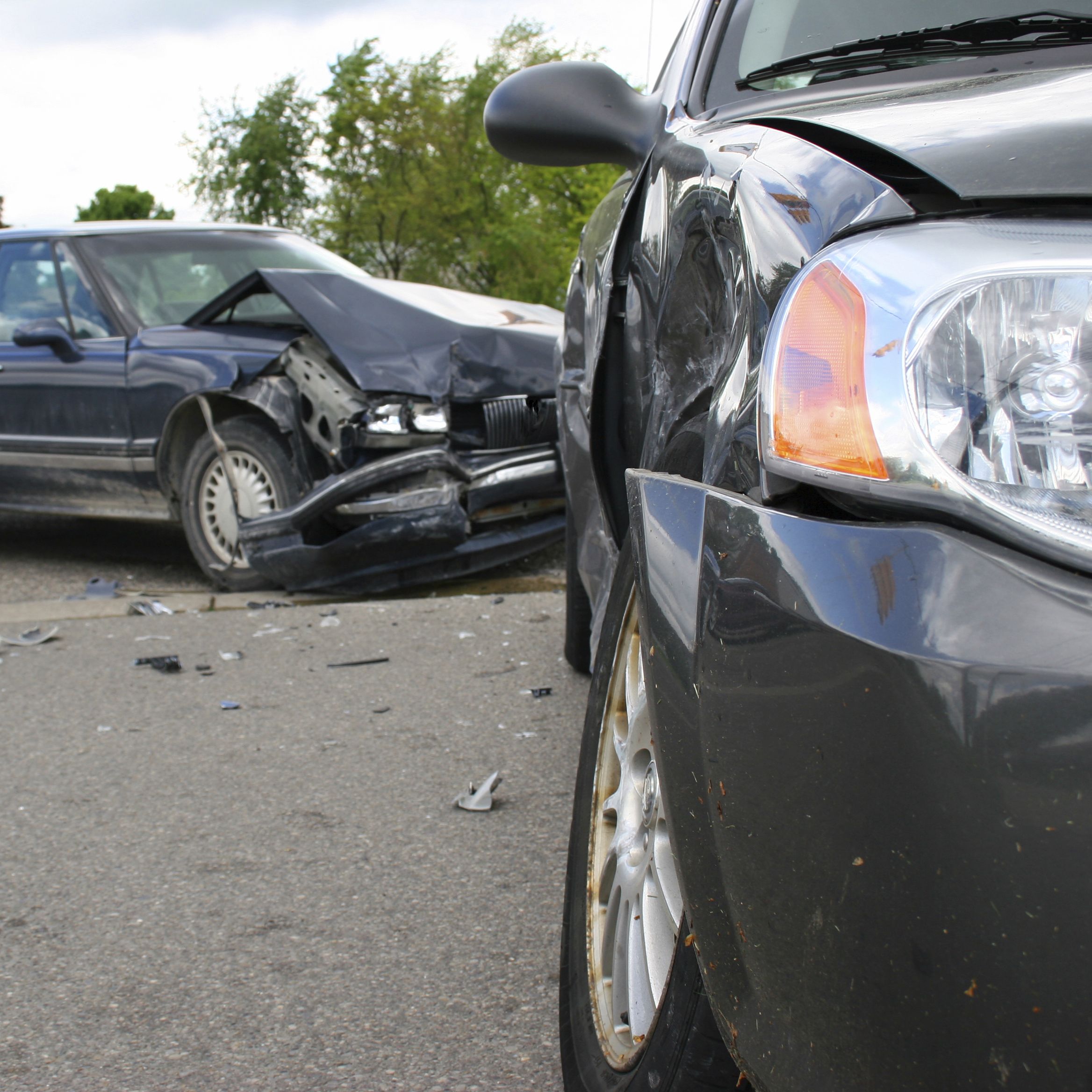Aftermath of an auto accident